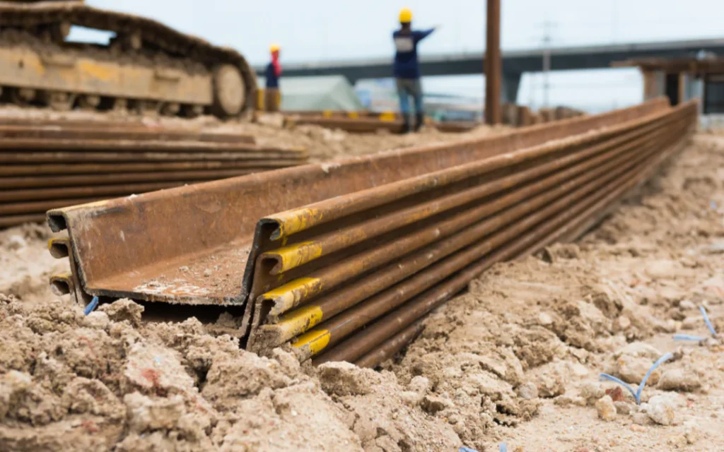 Pressed Steel Pilings in Camp Swift, TX