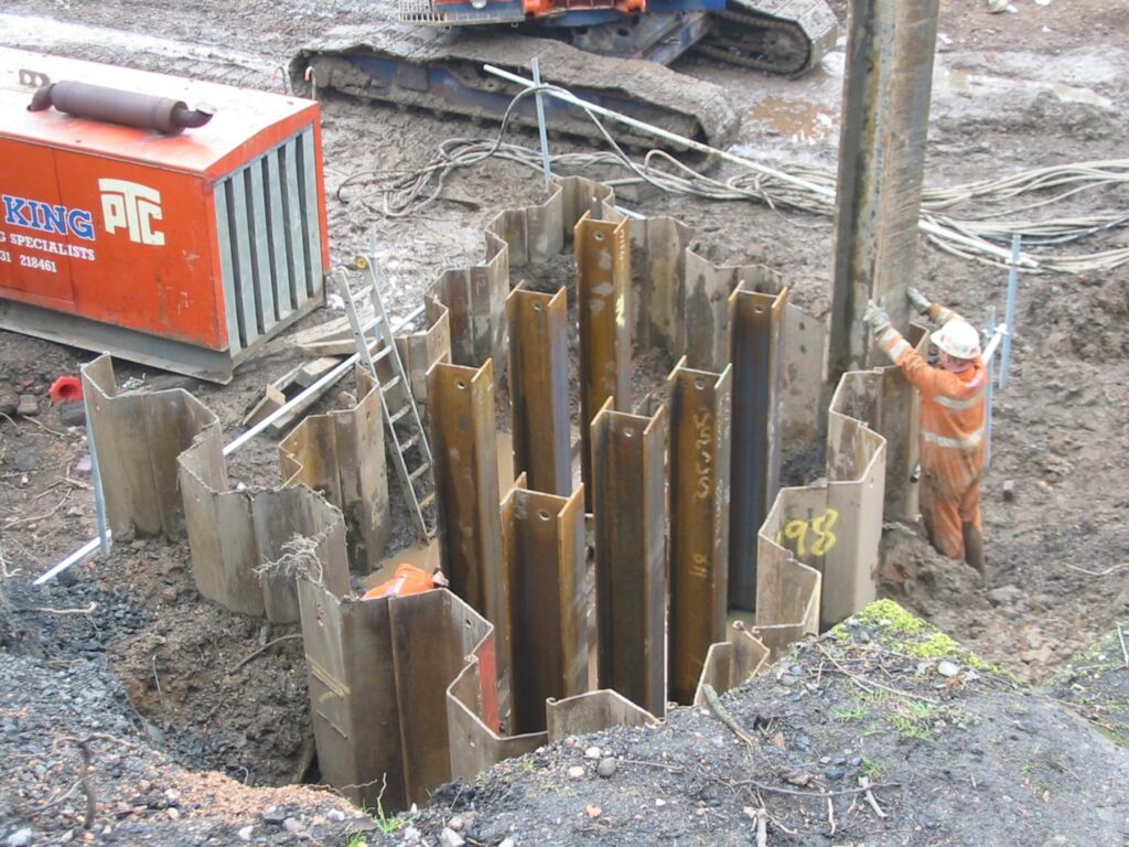 Pressed Steel Pilings in Camp Swift, TX