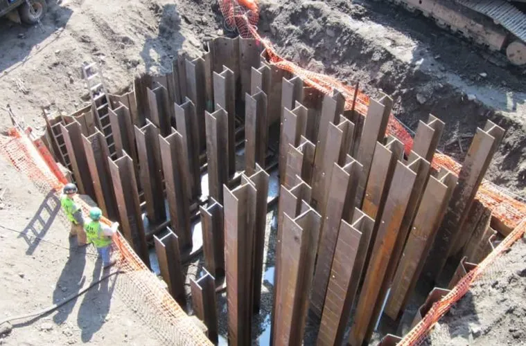 Pressed Steel Pilings in Camp Swift, TX
